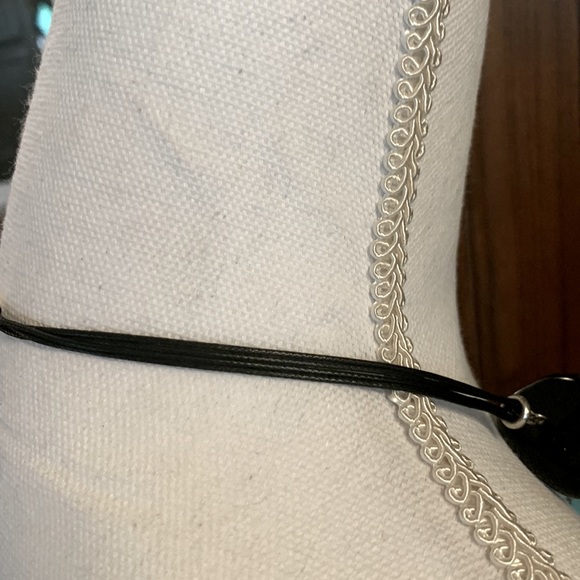 Chicos Black and Turquoise stone 21 inch necklace with silver accents. - Picture 6 of 12